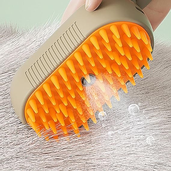 ¡Oferta Doble con 40% de Descuento! Cepillo Para Mascotas A Vapor Recargable